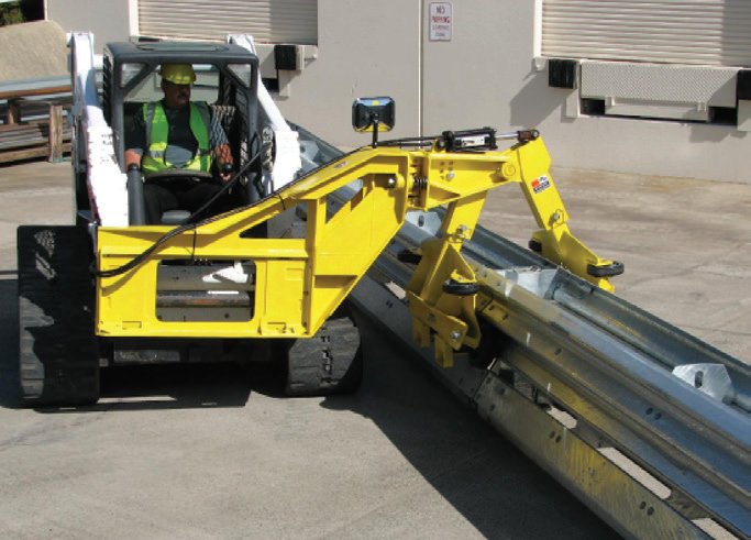 Movable Steel Barrier Example of movable steel barrier.